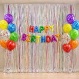 Renkli Happy Birthday Backdrop Parti Seti